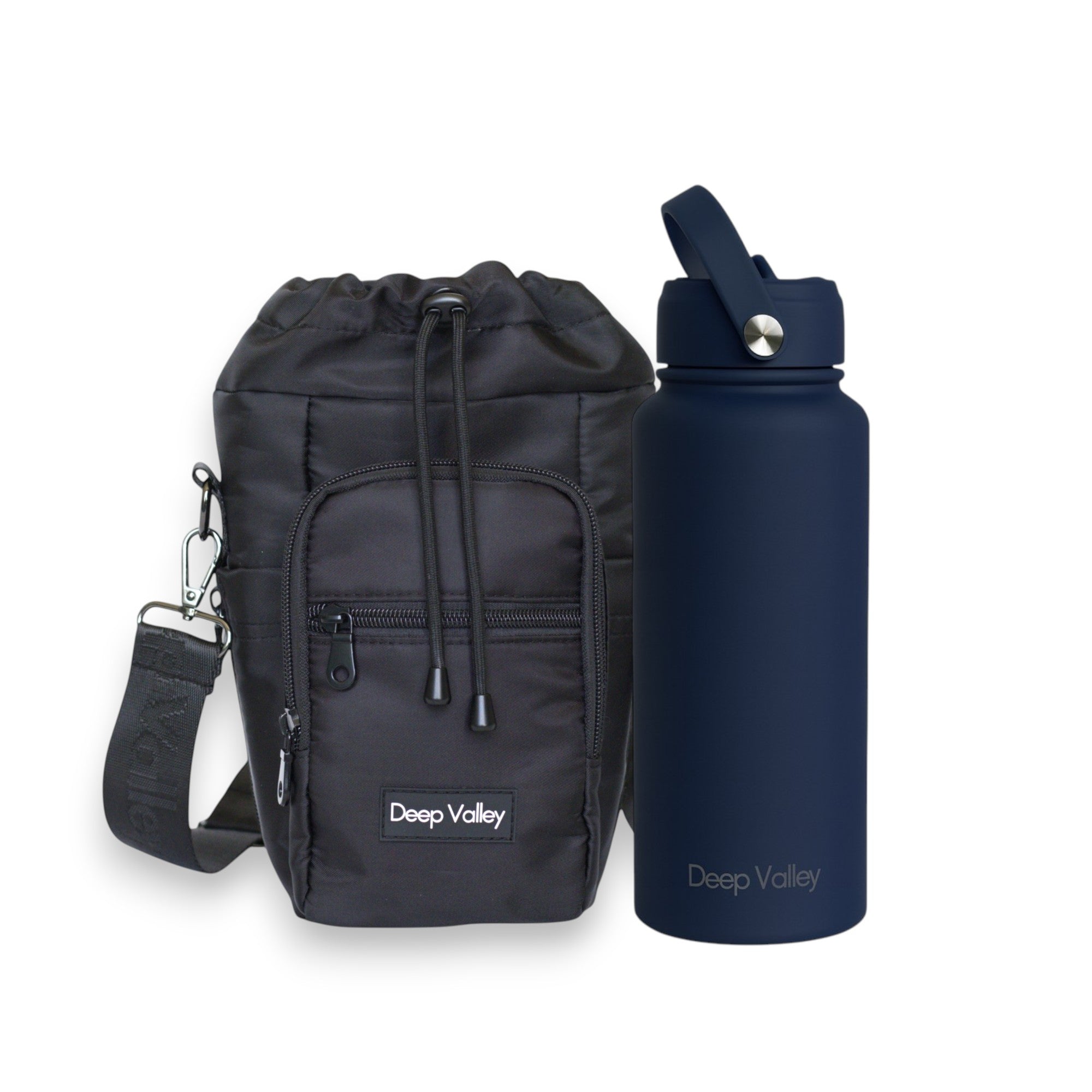 backpack for mini bottlles 1l Bundle: Indigo Blue 1L Insulated Bottle + DayTrip Mini Bag